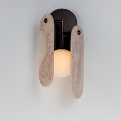 Megalith LED Wall Sconce - Rose Jade