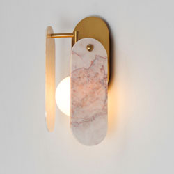 Megalith LED Wall Sconce - Rose Jade