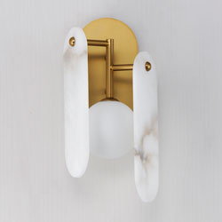 Megalith LED Wall Sconce - Alabaster