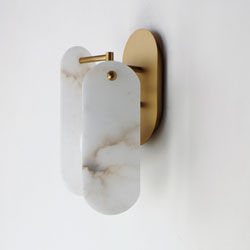 Megalith LED Wall Sconce - Alabaster