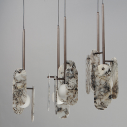 Megalith 5-Light Pendant Striae Arya