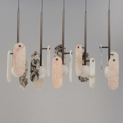 Megalith 5-Light Pendant Various Stone