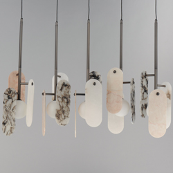 Megalith 5-Light Pendant Various Stone