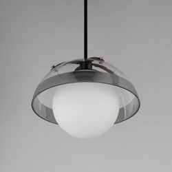 Domain 14" Pendant Smoke Stripe/Gunmetal