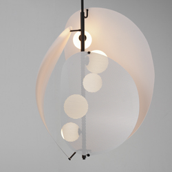 Chips 5-Light Vertical Pendant - Matte White