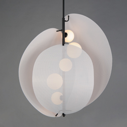 Chips 5-Light Vertical Pendant - Matte White