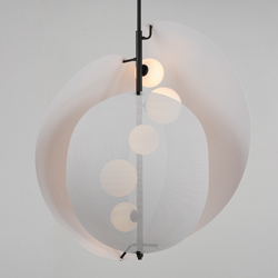 Chips 5-Light Vertical Pendant - Matte White