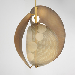 Chips 5-Light Vertical Pendant - Brass