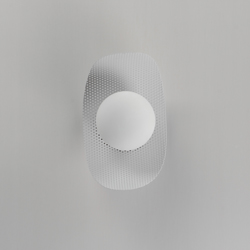 Chips LED Sconce - Matte White