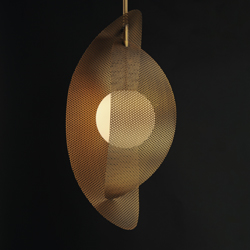 Chips 1-Light Pendant - Brass