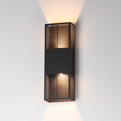 Grate 18 LED Outdoor Wall Sconce