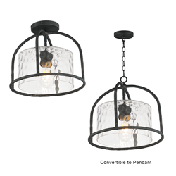 Del Mar 1-Light Semi Flush - Pendant