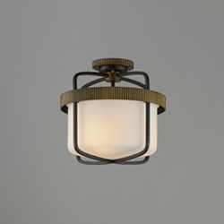 Ruffles 3-Light Semi Flush Mount