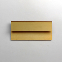 Natural Aged Brass Folded Sconce