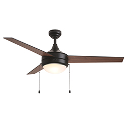 Trio Pull 52 3-Blade Fan w Pull Chain