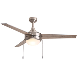 Trio Pull 52 3-Blade Fan w Pull Chain