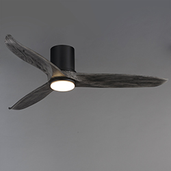 Woodwind 52 Solid Wood Blade Hugger Fan w LED