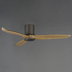 Woodwind 52 Solid Wood Blade Hugger Fan w LED