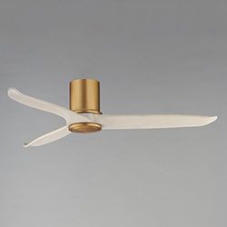 Woodwind 52 Solid Wood Blade Hugger Fan w LED