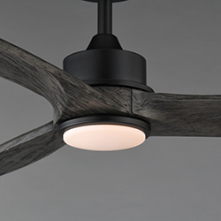 Woodwind 52 Solid Wood Blade Fan w LED Light Kit