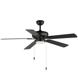 52 Super-Max Fan w/ LED Light Kit - Black